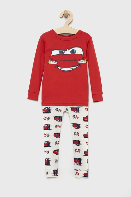crvena Dječja pamučna pidžama GAP Za dječake