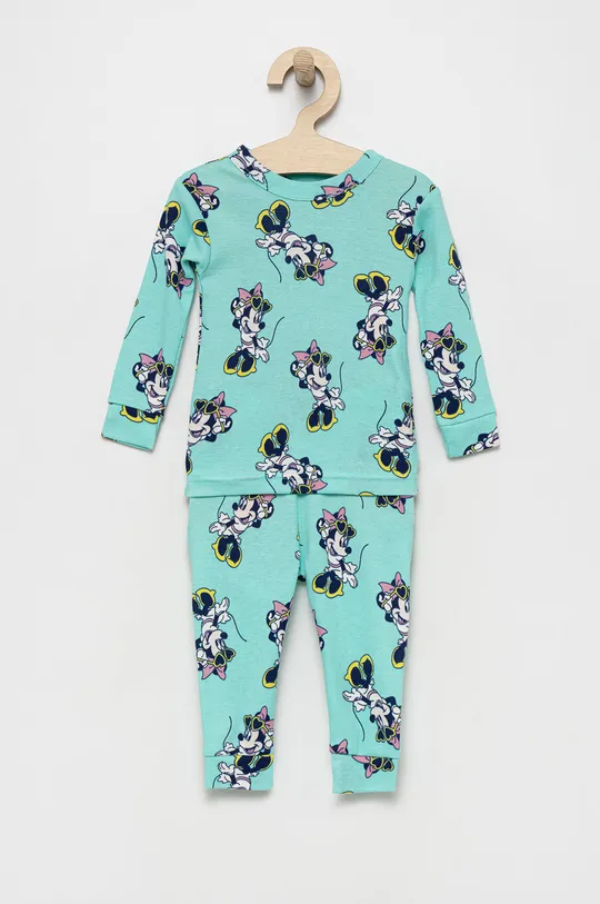tirkizna Dječja pamučna pidžama GAP Za dječake