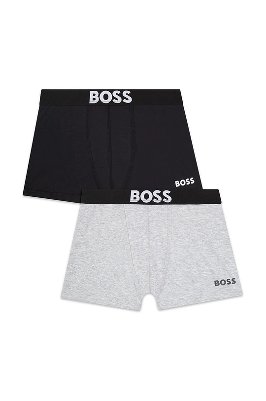 чорний Дитячі боксери BOSS (2-pack) Для хлопчиків