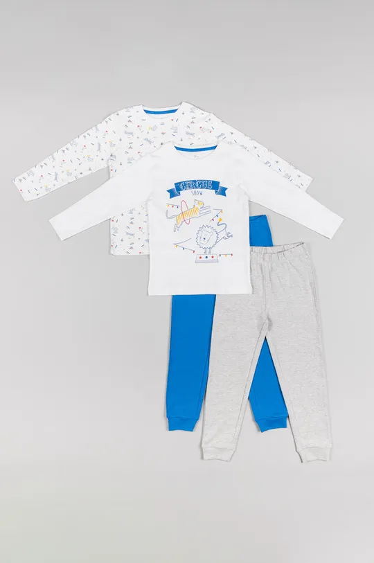 Παιδικές βαμβακερές πιτζάμες zippy λευκό