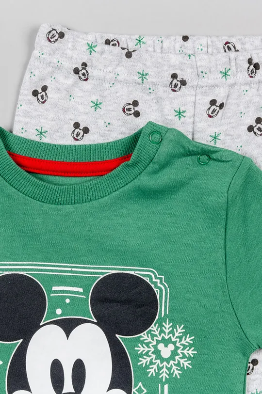 zelena Otroška bombažna pižama zippy