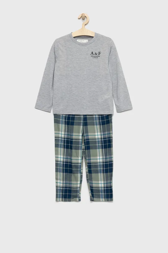 siva Dječja pidžama Abercrombie & Fitch Za dječake