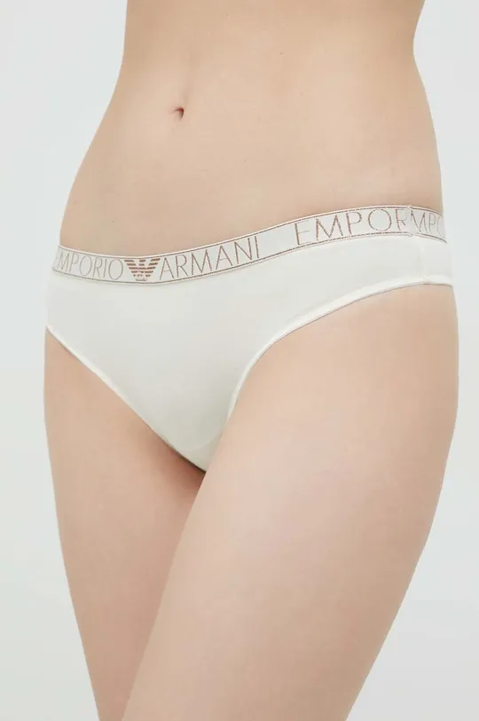 μπεζ Στρινγκ Emporio Armani Underwear Γυναικεία