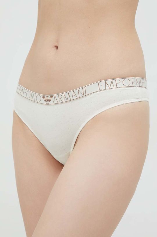Στρίνγκ Emporio Armani Underwear κρεμ