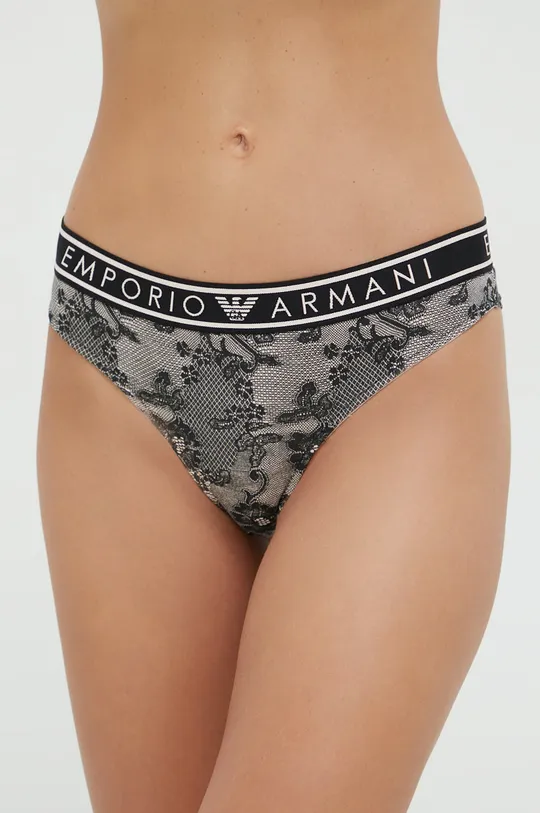 μαύρο Brazilian στρινγκ Emporio Armani Underwear (2-pack) Γυναικεία