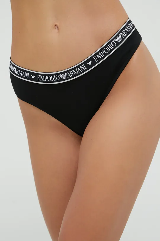 μαύρο Brazilian στρινγκ Emporio Armani Underwear Γυναικεία