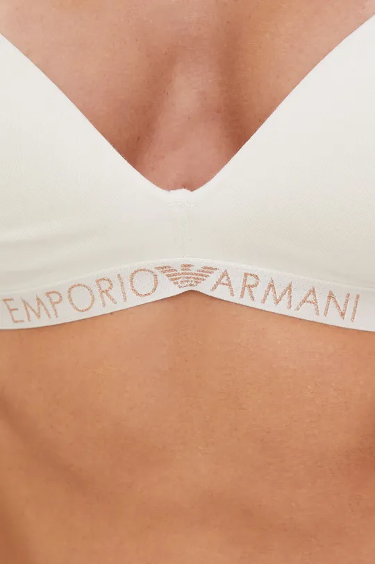 Σουτιέν Emporio Armani Underwear  Υλικό 1: 95% Βαμβάκι, 5% Σπαντέξ Υλικό 2: 100% Πολυεστέρας Υλικό 3: 82% Πολυαμίδη, 9% Μεταλλικές ίνες, 9% Σπαντέξ