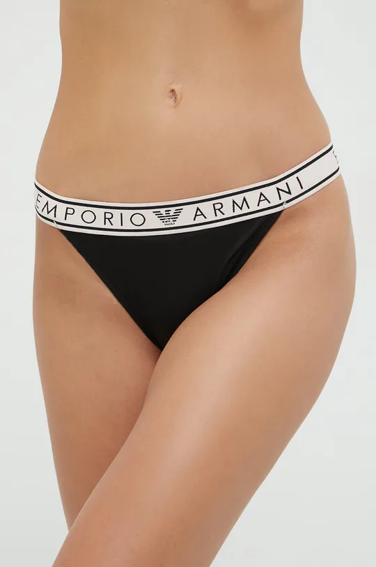 μαύρο Στρινγκ Emporio Armani Underwear (2-pack) Γυναικεία