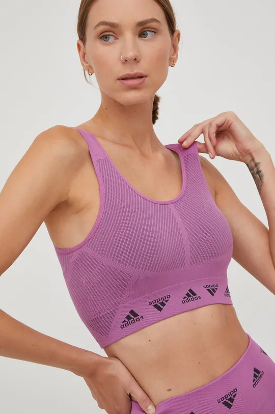 фіолетовий Спортивний бюстгальтер adidas Performance Жіночий
