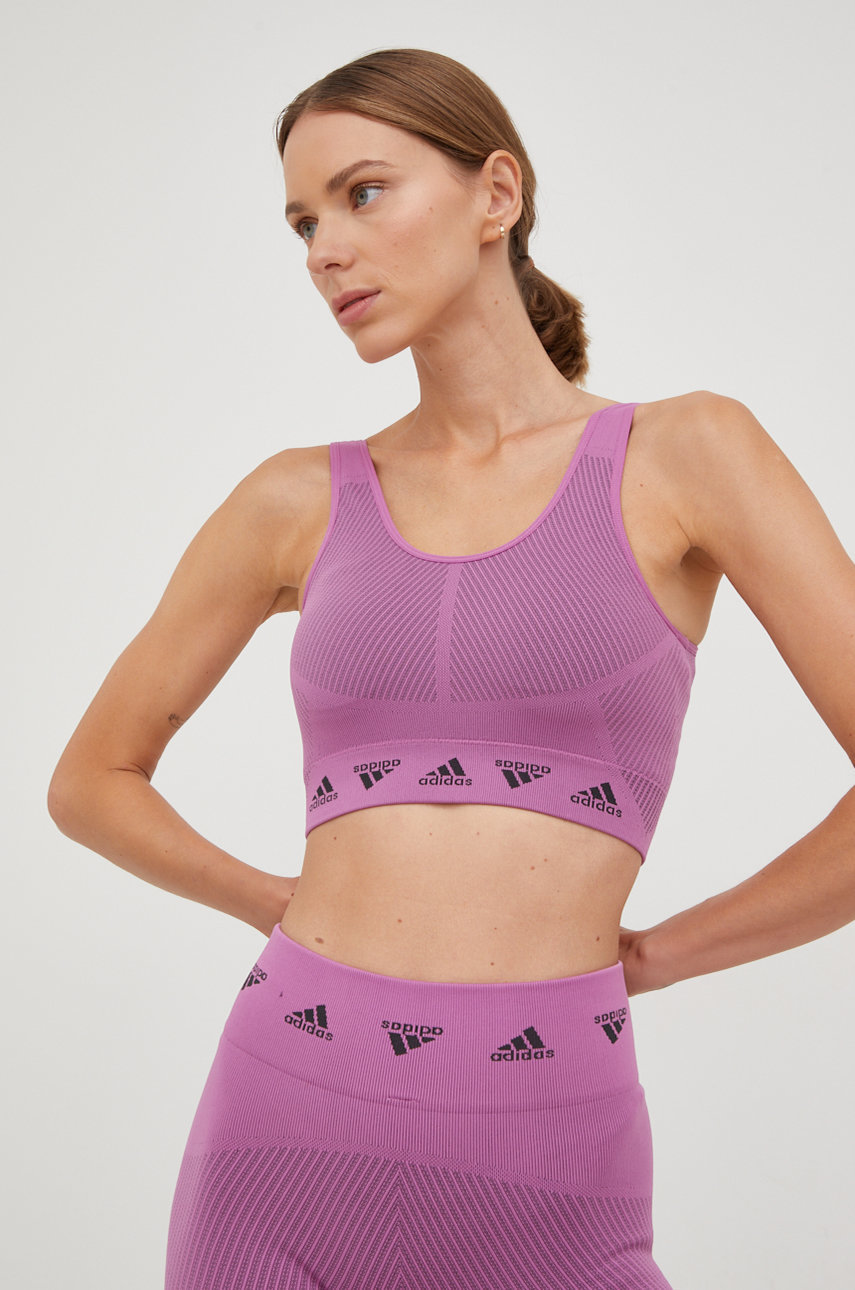 violetto adidas Performance reggiseno sportivo Aeroknit