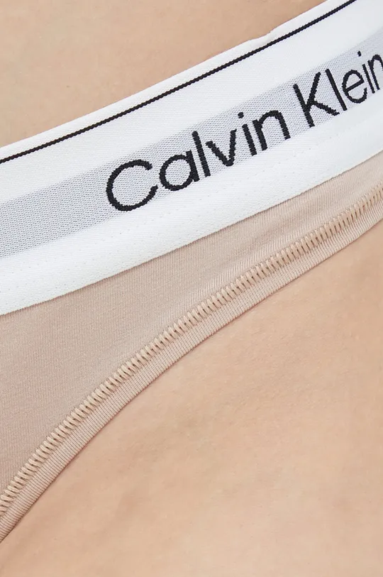 beżowy Calvin Klein Underwear stringi