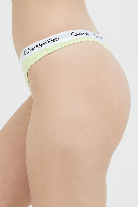 Tanga Calvin Klein Underwear žlutě zelená
