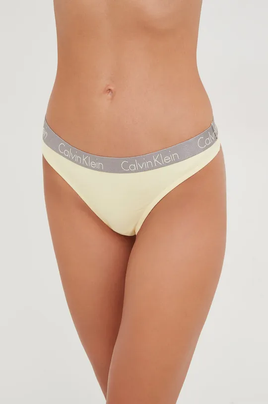 żółty Calvin Klein Underwear stringi Damski