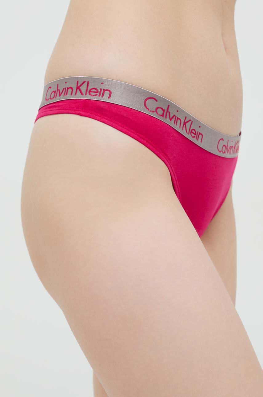 fucsie Calvin Klein Underwear tanga (3-pack)
