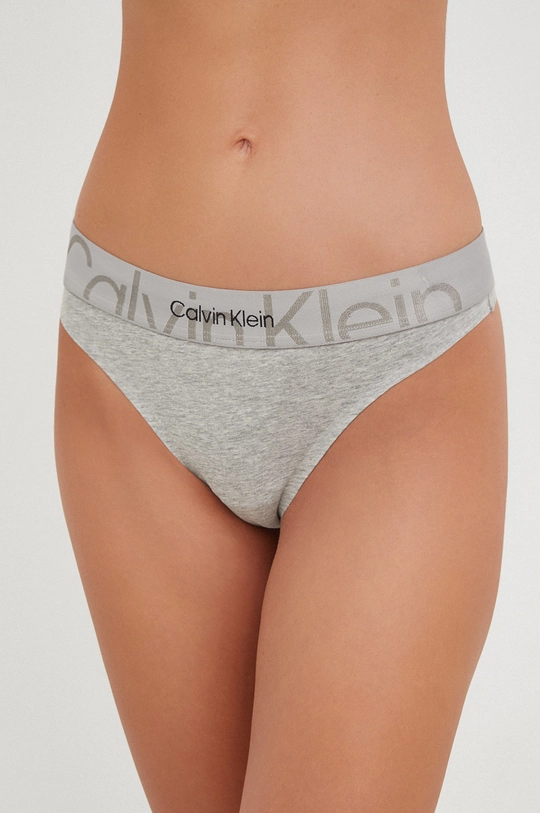 szary Calvin Klein Underwear stringi Damski