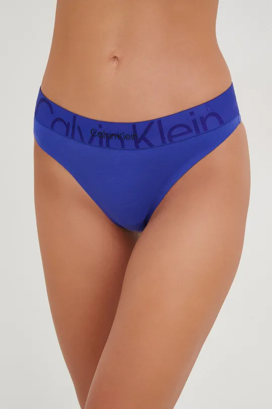 тёмно-синий Стринги Calvin Klein Underwear Женский