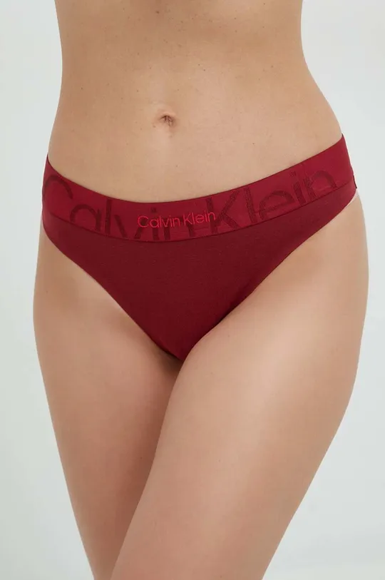 burgundské Tangá Calvin Klein Underwear Dámsky