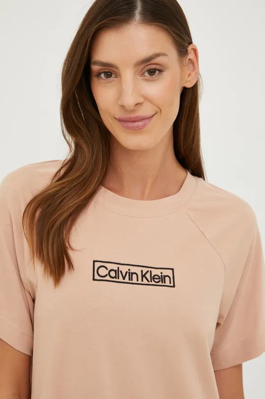 καφέ Νυχτερινή μπλούζα Calvin Klein Underwear