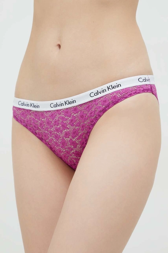 πολύχρωμο Σλιπ Calvin Klein Underwear 3-pack Γυναικεία