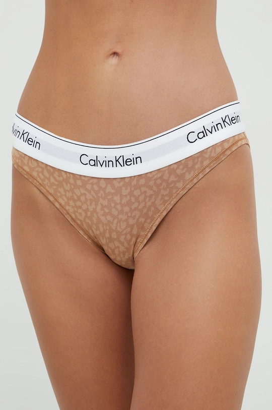 brązowy Calvin Klein Underwear figi Damski