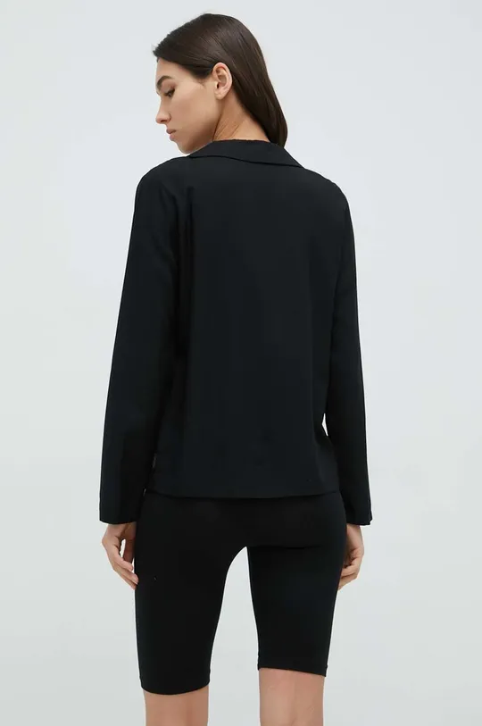 Pyžamová košeľa Calvin Klein Underwear čierna