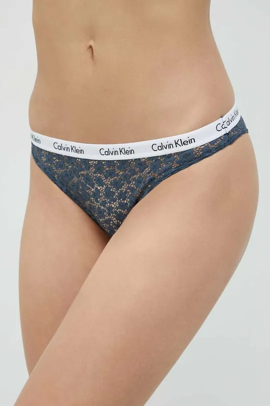 Brazilian στρινγκ Calvin Klein Underwear σκούρο μπλε