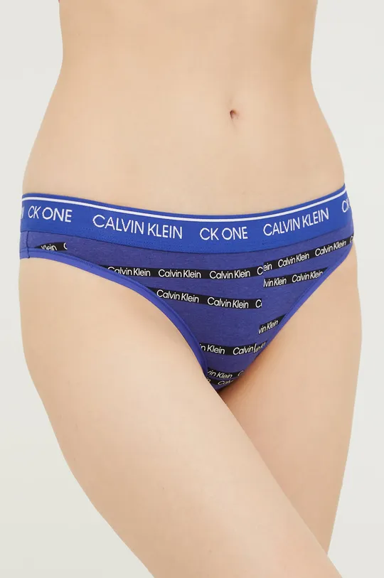 granatowy Calvin Klein Underwear stringi Damski