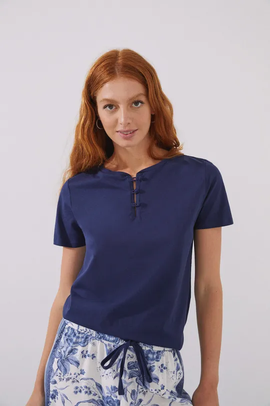 Bavlnené tričko s dlhým rukávom women'secret Mix & Match  100% Bavlna