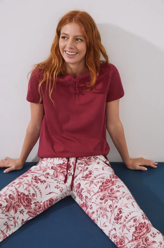 Bavlnené pyžamové tričko women'secret Mix & Match Dámsky