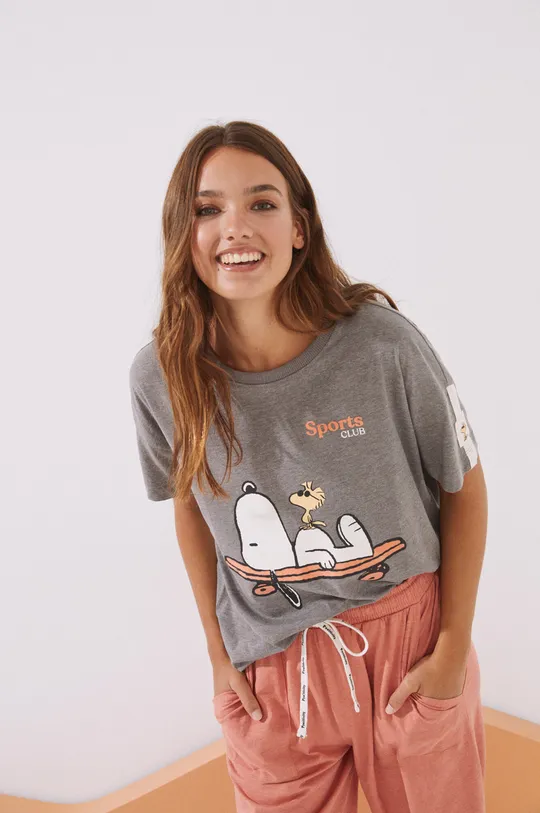 women'secret t-shirt piżamowy Snoopy Damski