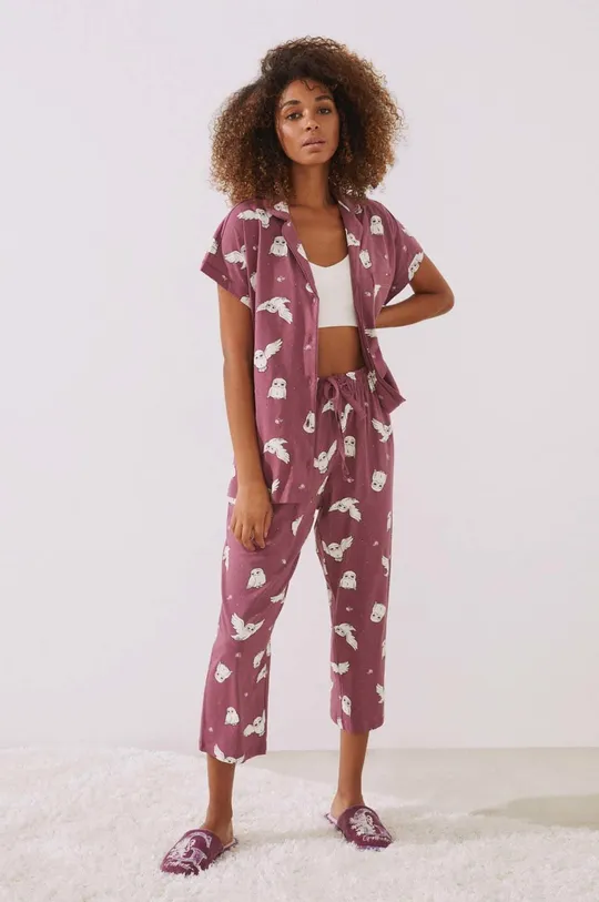 Βαμβακερές πιτζάμες women'secret Harry Potter ροζ