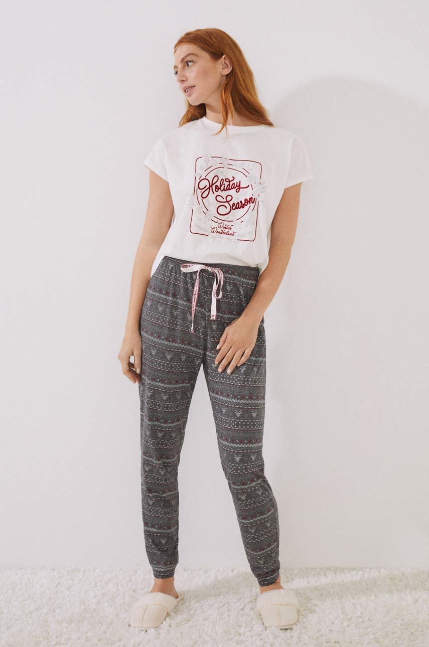 grafit women'secret pantaloni de pijama Mix & Match Nordic Xmas