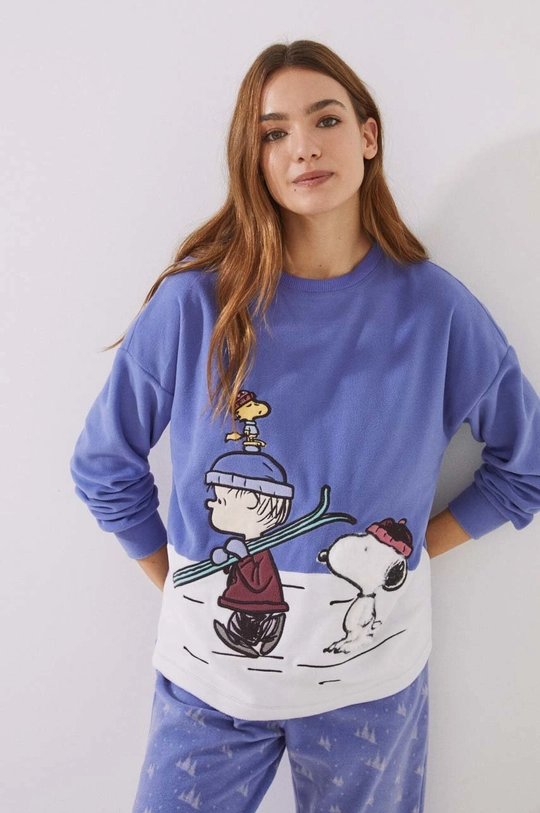 Pidžama women'secret Snoopy Ski plava