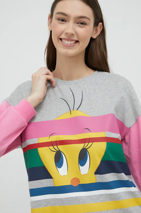 ροζ Βαμβακερές πιτζάμες United Colors of Benetton X Looney Tunes, Sylwester I Tweety