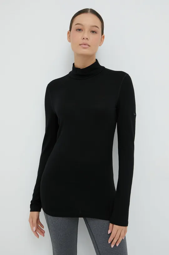 μαύρο Icebreaker λειτουργικό μακρυμάνικο πουκάμισο 260 Tech Γυναικεία