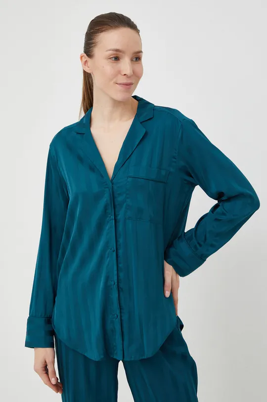 Pyžamová košeľa Abercrombie & Fitch zelená