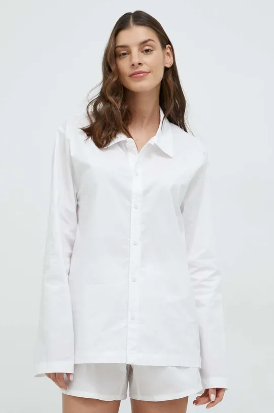 biela Pyžamová košeľa Calvin Klein Underwear Dámsky