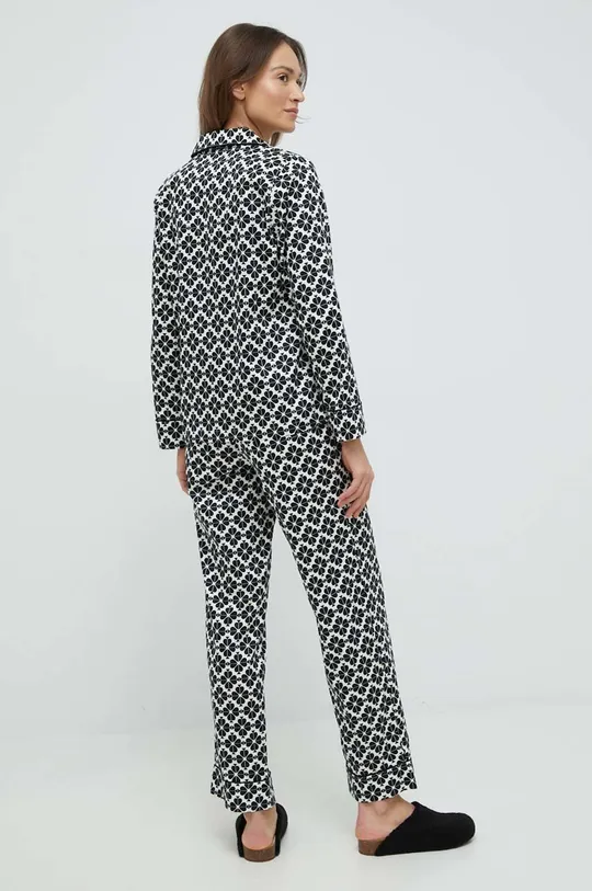 Βαμβακερές πιτζάμες Kate Spade μαύρο