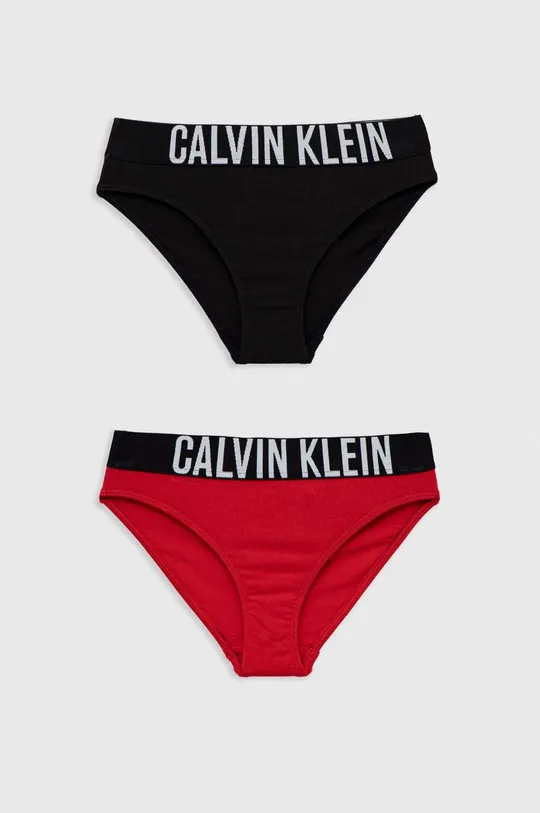 czerwony Calvin Klein Underwear figi dziecięce 2-pack Dziewczęcy