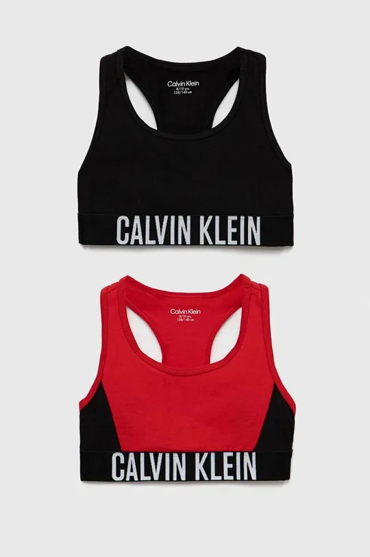 czerwony Calvin Klein Underwear biustonosz dziecięcy 2-pack Dziewczęcy