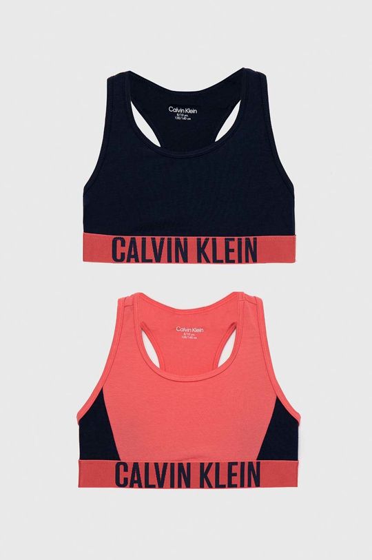 granatowy Calvin Klein Underwear biustonosz dziecięcy 2-pack Dziewczęcy