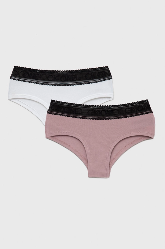 różowy Calvin Klein Underwear figi dziecięce 2-pack Dziewczęcy