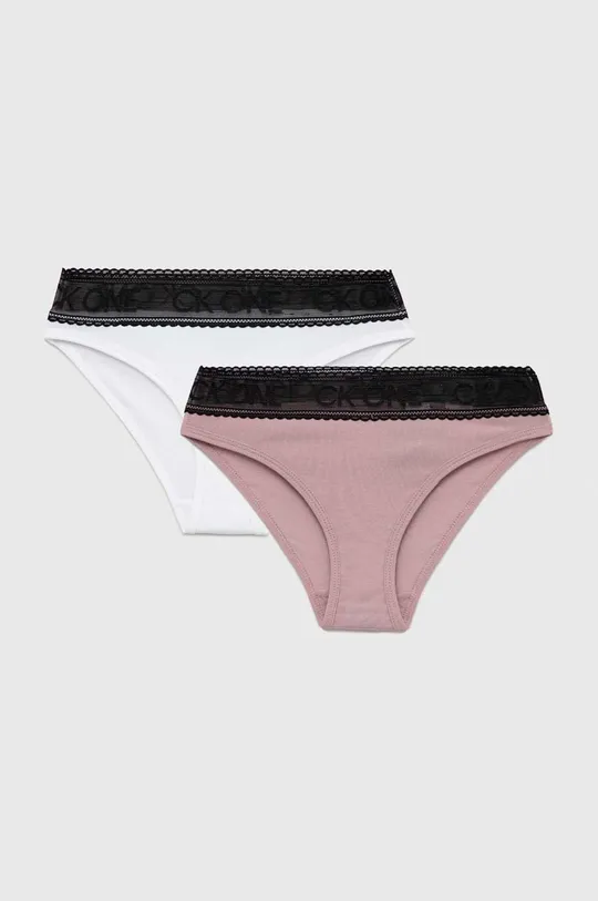 różowy Calvin Klein Underwear figi dziecięce (2-pack) Dziewczęcy
