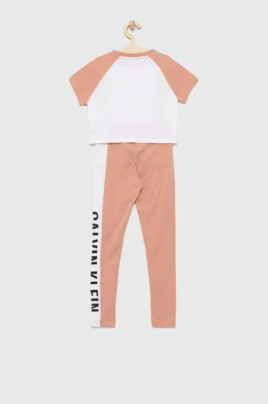 Дитяча піжама Calvin Klein Underwear коричневий