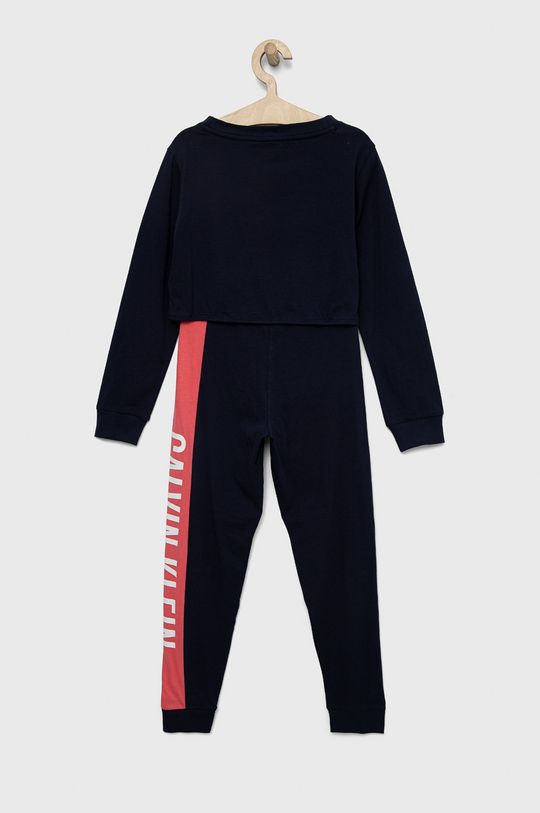 Calvin Klein Underwear piżama bawełniana dziecięca granatowy