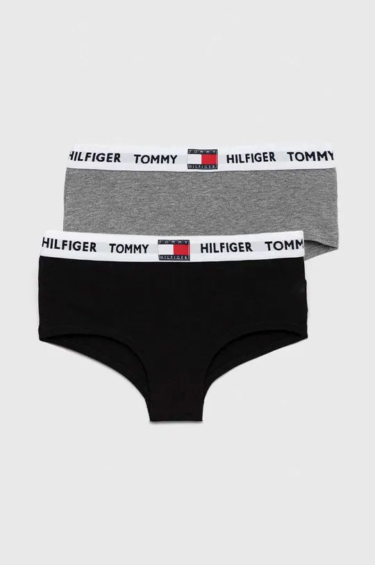 siva Otroške spodnje hlače Tommy Hilfiger 2-pack Dekliški