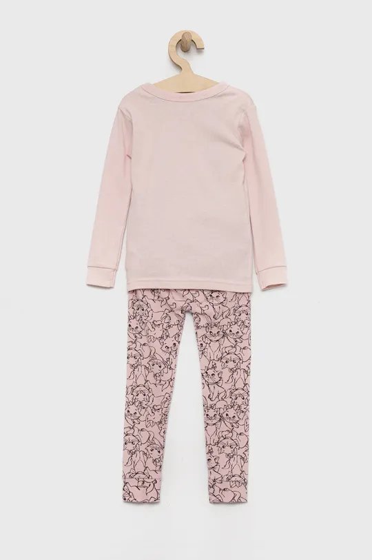 Παιδικές βαμβακερές πιτζάμες GAP ροζ