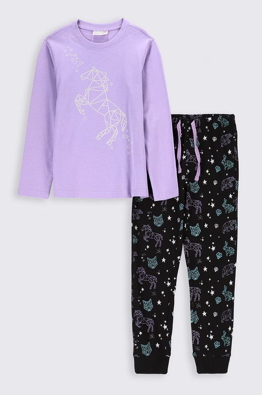 multicolor Coccodrillo piżama bawełniana dziecięca Dziewczęcy