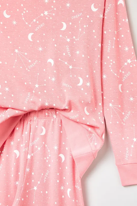 Παιδικές βαμβακερές πιτζάμες OVS ροζ