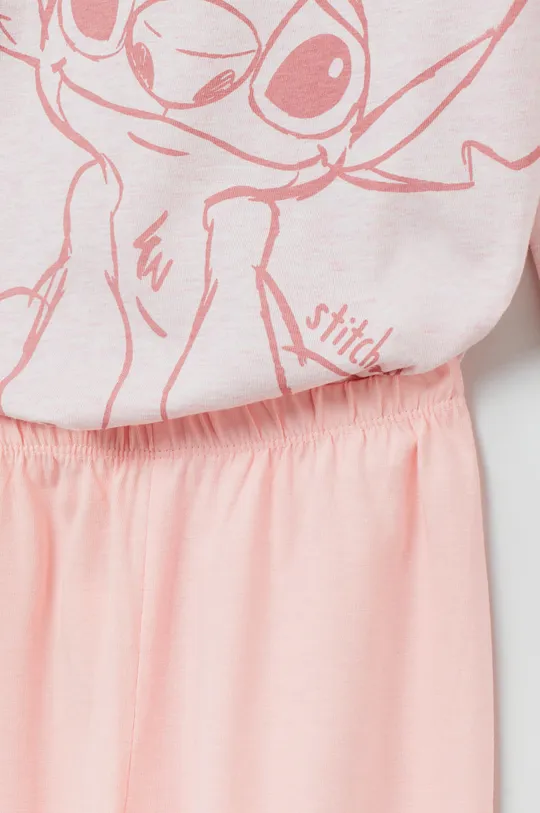 OVS piżama dziecięca różowy